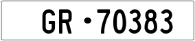 Trailer License Plate